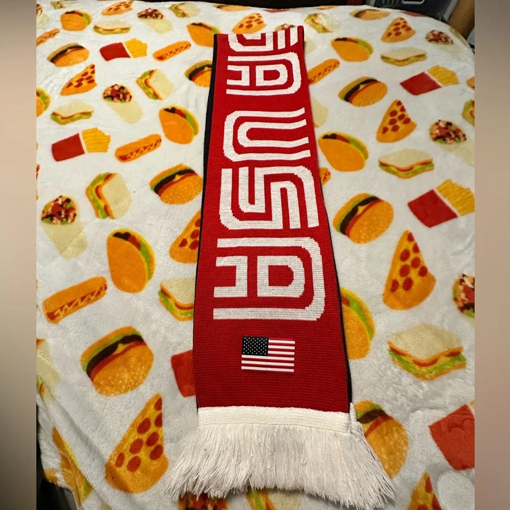 Olympic Scarf Muffler 2006 USA Official Torino‎ Games Roots Patriotic